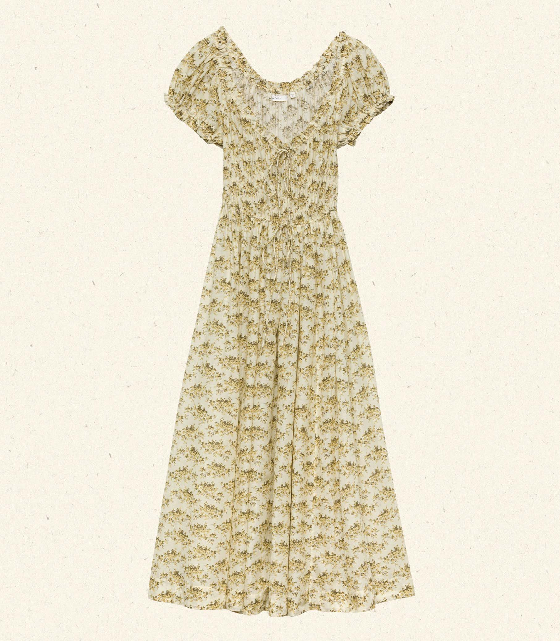 Ashlynn Dress - Citron Rosier Floral | DÔEN | DOEN