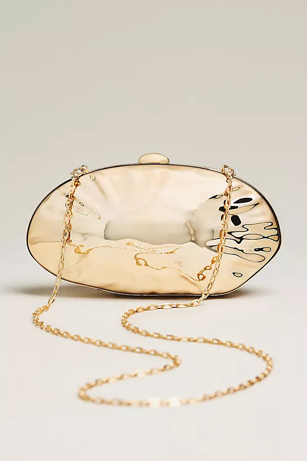 Hammered Seashell Clutch | Anthropologie (US)