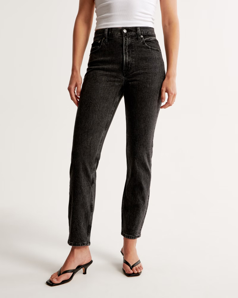 Women's High Rise Mom Jean | Women's Bottoms | Abercrombie.com | Abercrombie & Fitch (US)