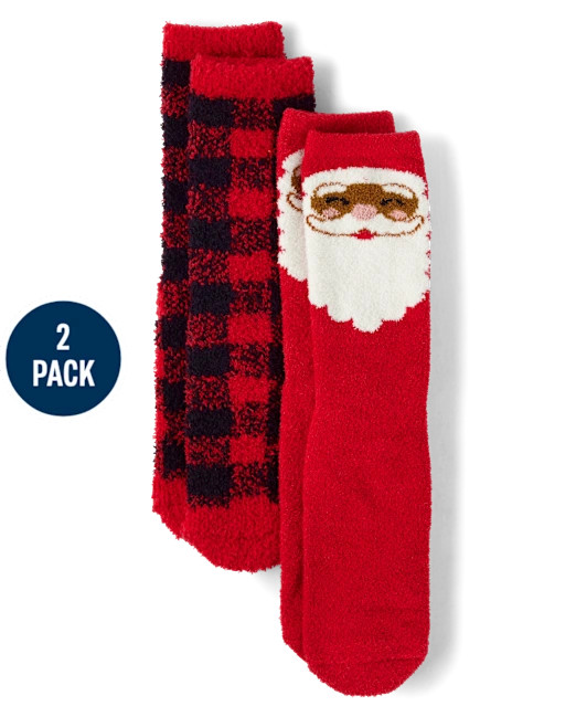 Adult Matching Family Santa Cozy Socks 2-Pack - multi | The Children's Place