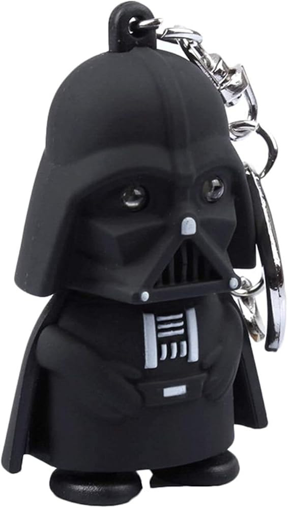 Little prince Star Wars Darth Vader Keychain with LED Flashlight & Sound Black | Amazon (US)