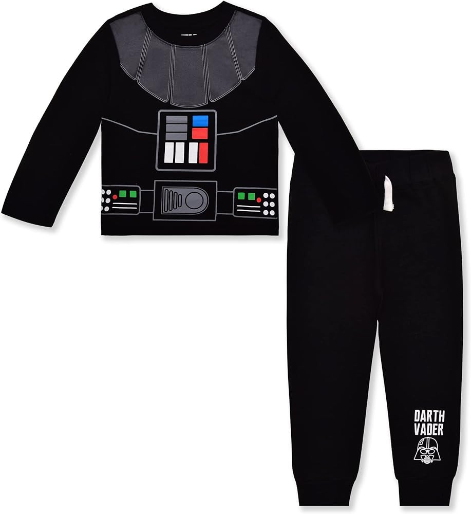 STAR WARS Boys Grogu, Darth Vader or Stormtrooper Long Sleeve T-Shirt and Jogger Pants Set for To... | Amazon (US)