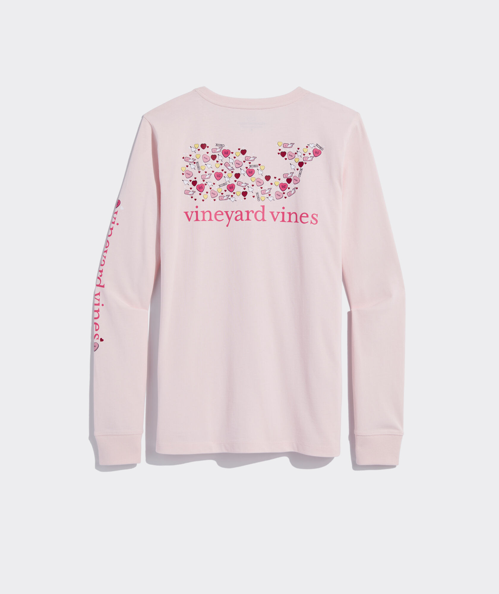 Valentines Day Icons Whale Long-Sleeve Pocket Tee | vineyard vines