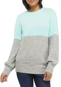 Women's Bishop Sleeve Color Block Sweater | Belk