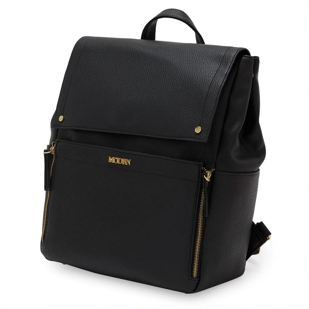MoDRN Charli Diaper Bag in Black, Convertible Backpack with Adjustable Straps | Walmart (US)