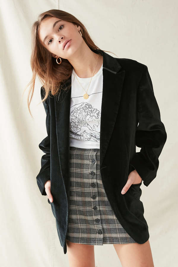 Vintage Oversized Velvet Blazer | Urban Outfitters US