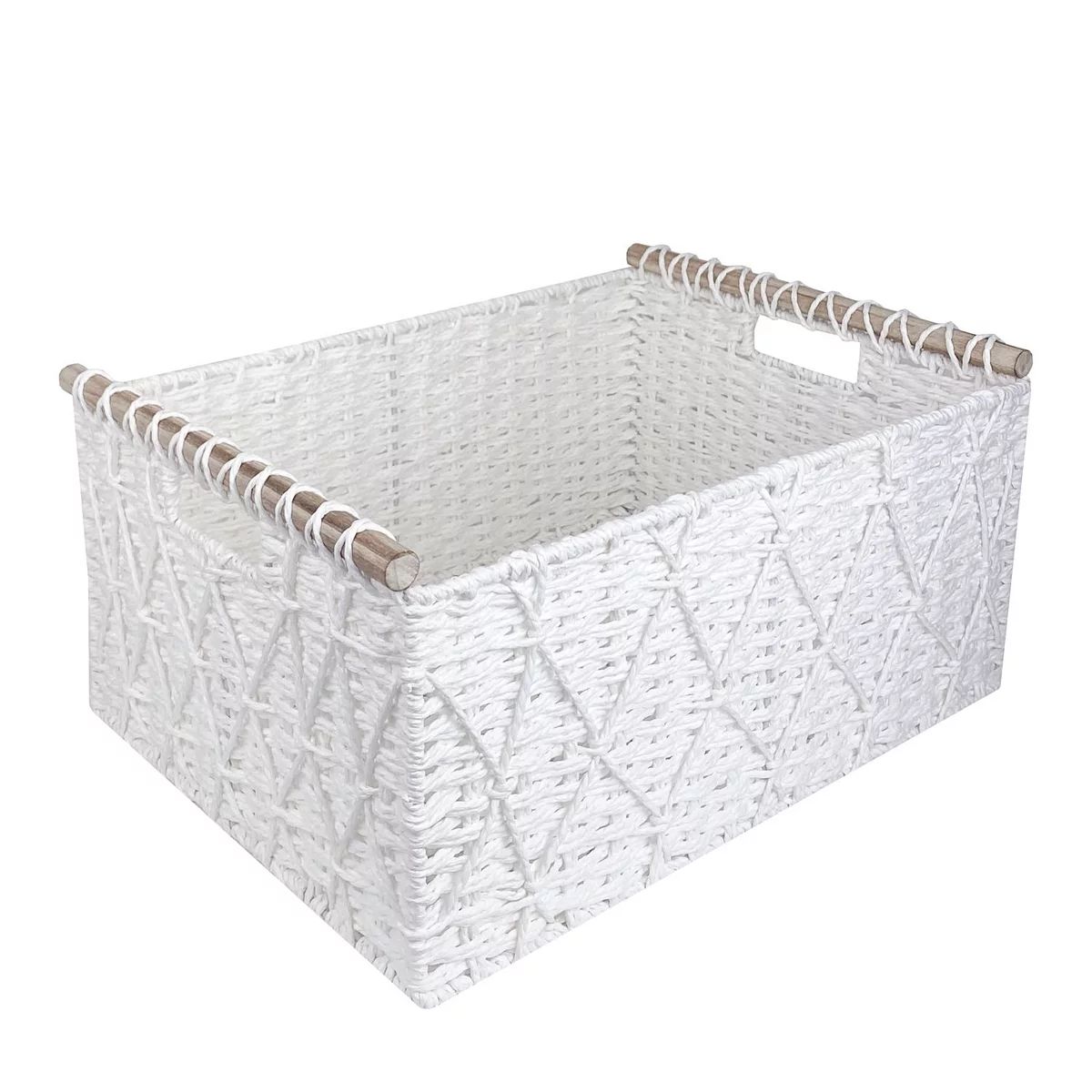 Belle Maison Paper Weave Basket | Kohl's