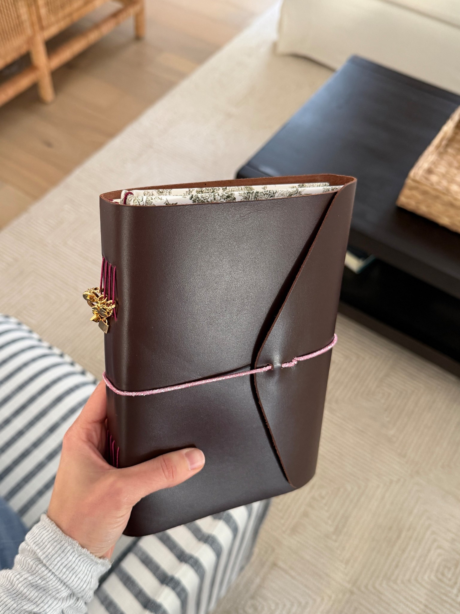 Journal cover is Barnes & Noble- I took out the leather wrap and cut out the spine strings. Re-strung elastic I got from Michael’s and added in my personal notebooks! Charms for little words project I had on hand for bracelets, but I’ve seen a lot of people get them from Etsy or Amazon

#LTKselfcare #LTKValentine #LTKdayinmylife