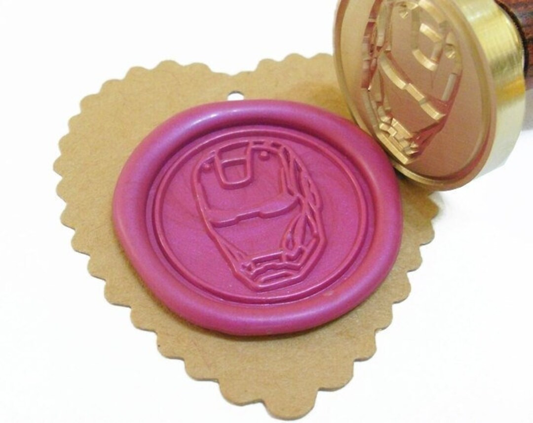 IRONMAN MASK Iron Man Wax Seal Stamp / Wedding Invitation Stamp / Birthday Party / Superhero / Le... | Etsy (US)