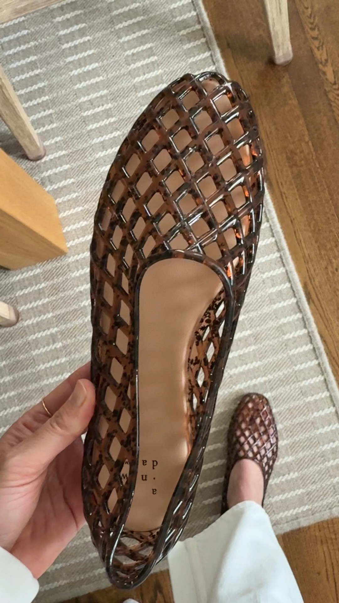 Jelly flats on Sale for $18! I said it wrong in the video, but I got my true size 7.5 & they’re still roomy 