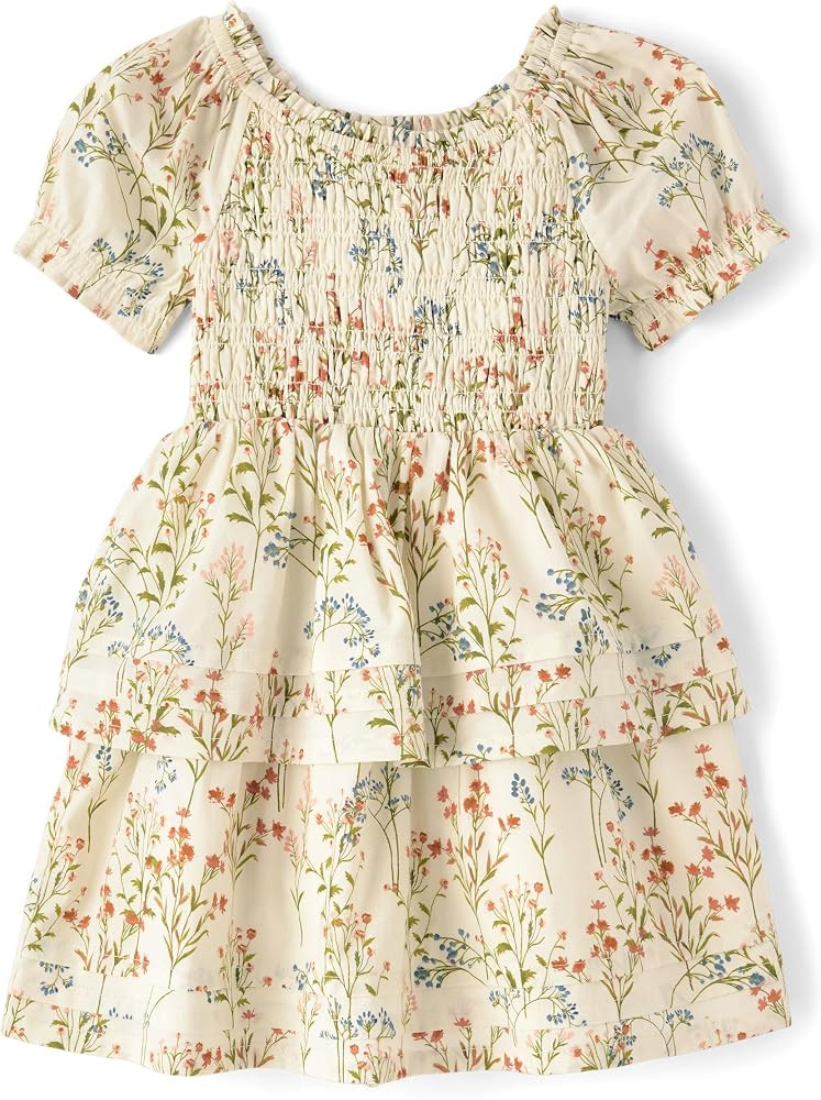 Gymboree Girls' and Toddler Short Sleeve Smocked Dresses | Amazon (US)