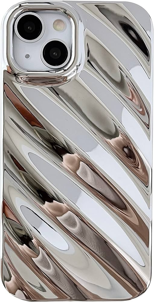 Caseative for iPhone 15 Pro Max Case,Cute Water Ripple Pattern Wave Shape Camera Lens Protection ... | Amazon (US)