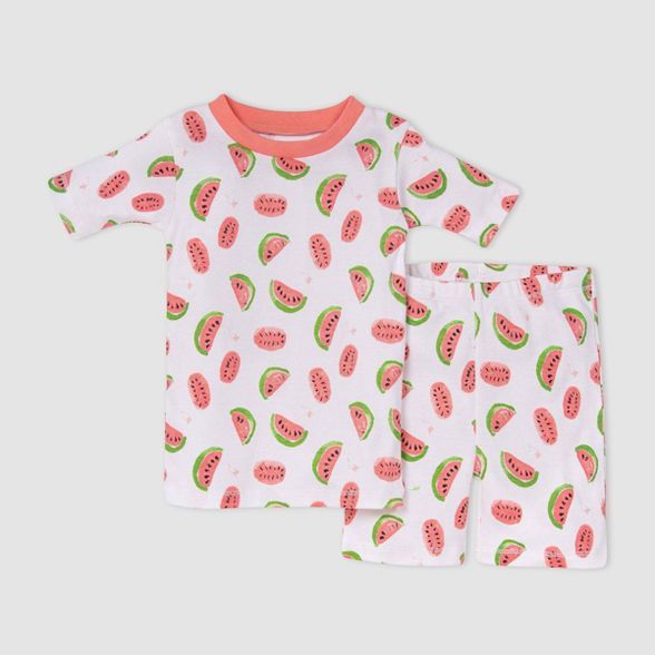 Burt's Bees Baby® Toddler Girls' Watermelon Pajama Set - Pink | Target