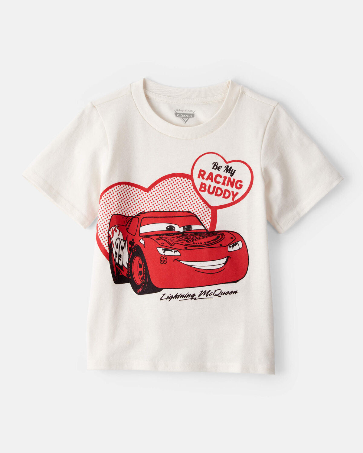Toddler Boy Valentine's Day ©Disney/Pixar Cars Short-Sleeve Graphic Tee - Ivory | Carter's Inc