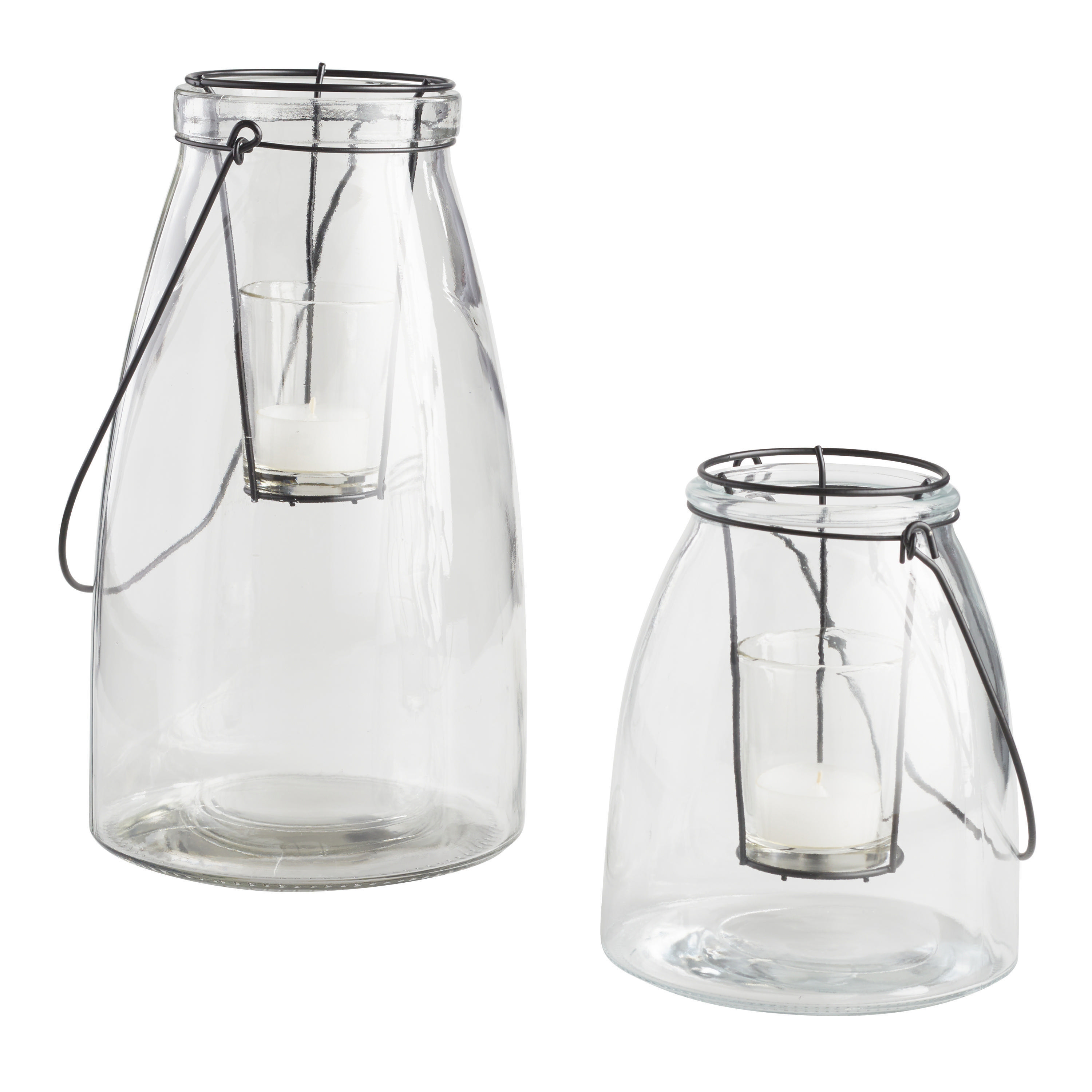 Cheyenne Clear Glass Candle Lantern | World Market