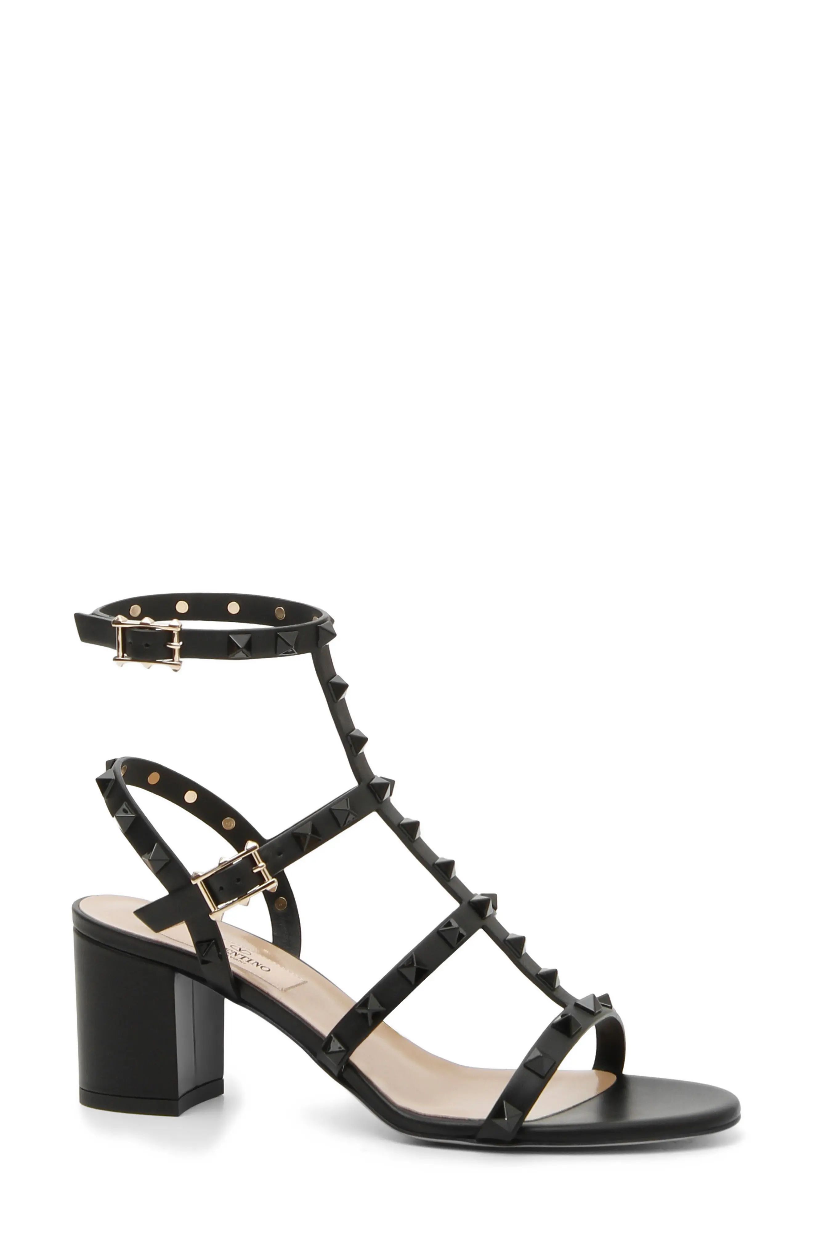Women's Valentino Garavani Rockstud Block Heel Sandal | Nordstrom