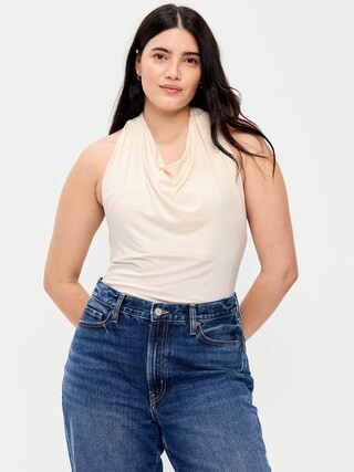 Cowl-Neck Halter Top | Old Navy (US)