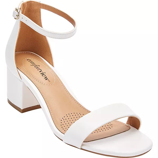 Women's Block Low Heels Ankle Strap Sandals | Kohl's