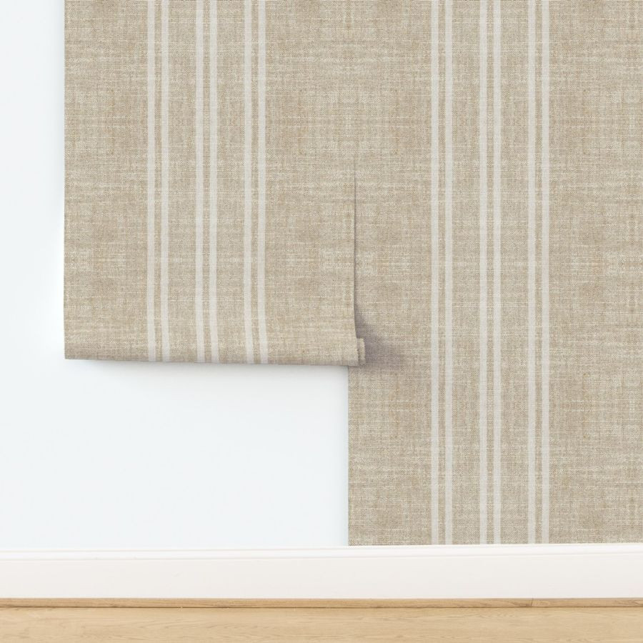AEGEAN JUTE STRIPE | Spoonflower