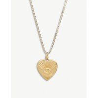 Protective 22ct gold-plated sterling silver tattoo heart necklace | Selfridges