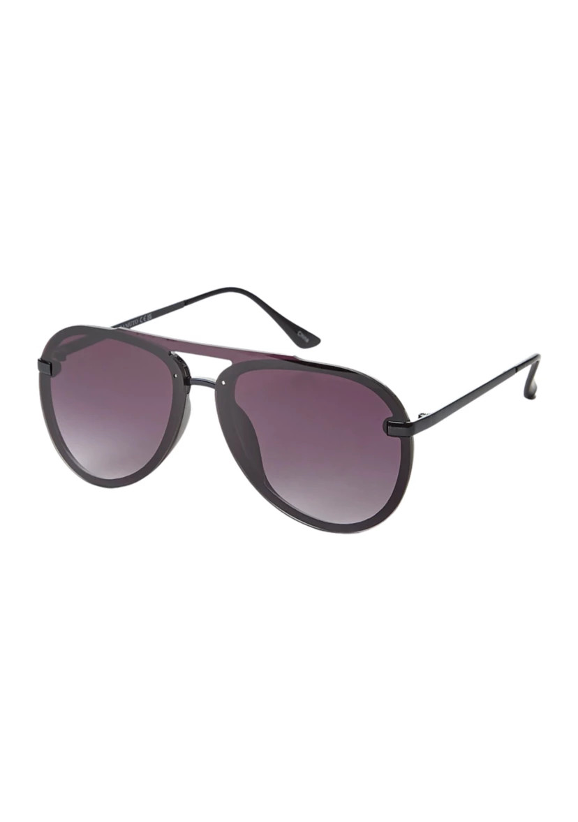 Metal Aviator Backframe Shield Sunglasses | Belk