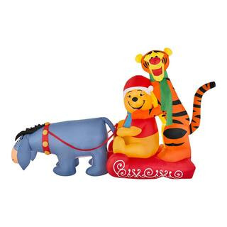 Disney 7.5 ft. LED Eeyore, Pooh, and Tigger Inflatable 23GM82267 - The Home Depot | The Home Depot