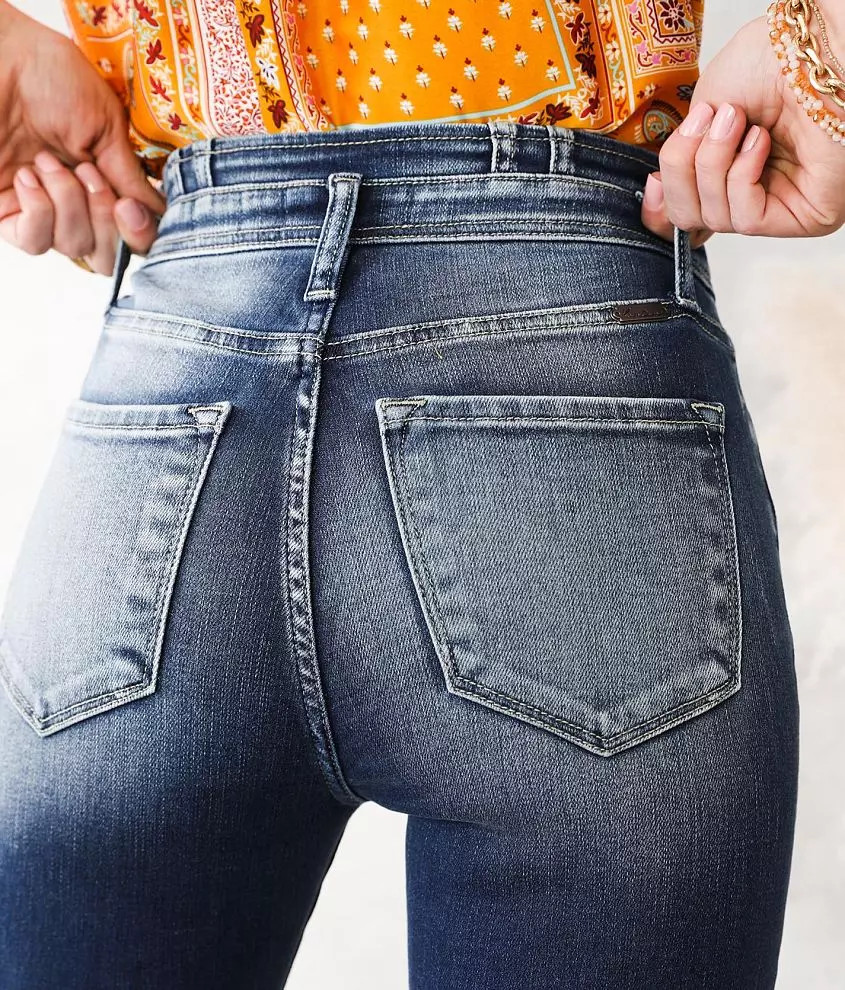 Signature High Rise Flare Stretch Jean | Buckle