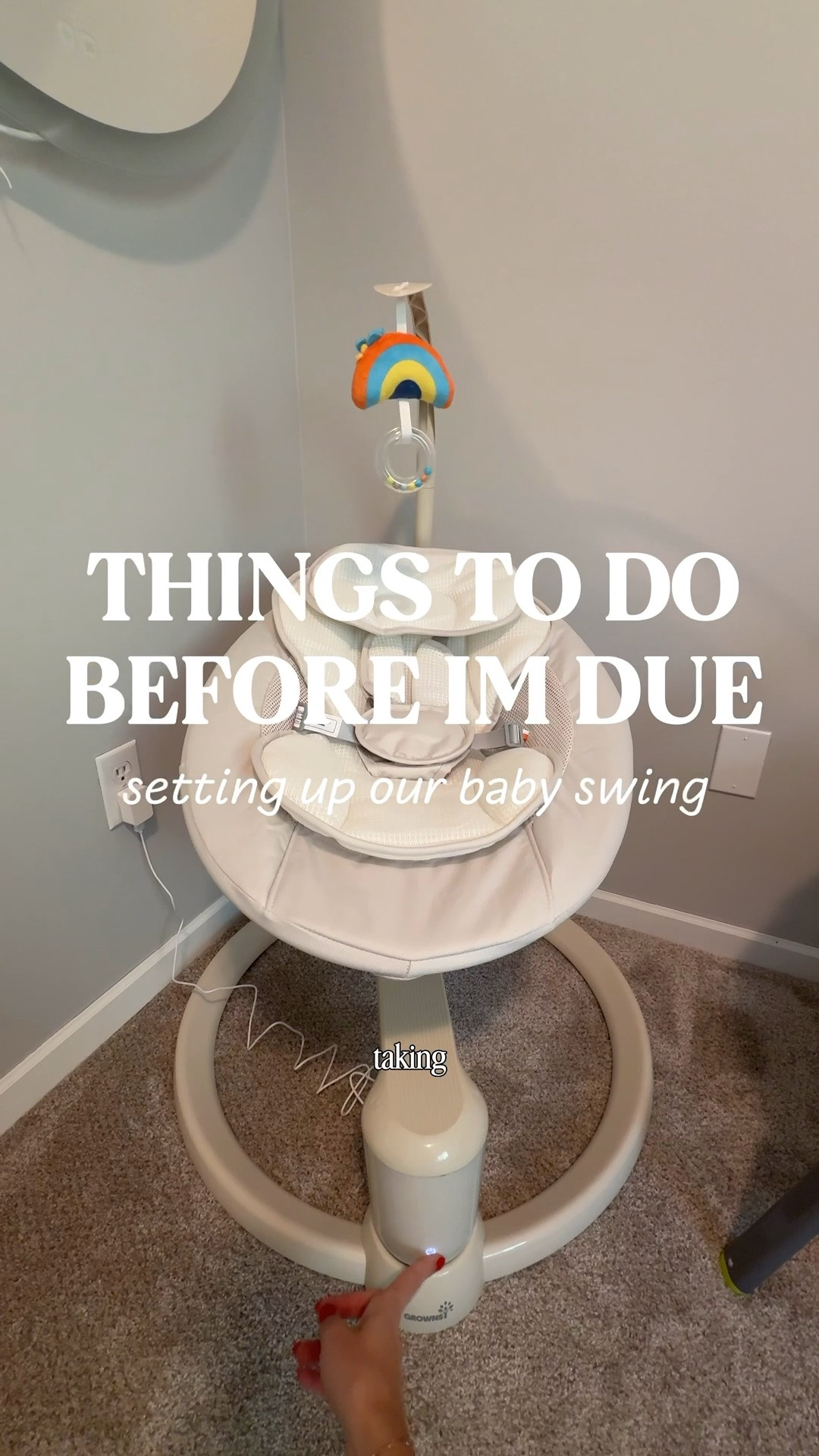 Things to do before I’m due 🍼🤍 We’re officially in the 3rd trimester!! I’m slowly checking things off my list and getting things ready before baby isn’t here. 

Today’s task: setting up our new @grownsy baby swing! Did your baby like a swing?! Make sure to come back in November for the REAL review 👀👶🏼

Comment “SWING” for all the details! 💌 use code D5CLLH56 at checkout for an extra 15% off!

#grownsyswing #babymusthaves #babygear #newbornessentials #firsttimemom

#LTKmomlife #LTKBaby #LTKdayinmylife
