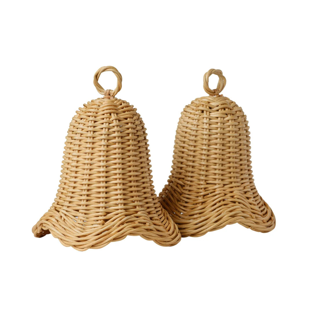 Cailíní Coastal Rattan Sleigh Bell - Set of 2 | Cailini Coastal