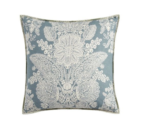 Kravet Heirloom Damask Reversible Quilted Sham | Pottery Barn (US)