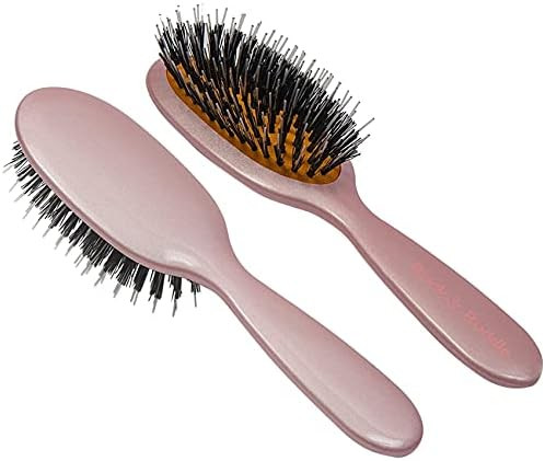 Rock & Ruddle Natural Mixed Bristle Hair Brush for Women and Kids (Small 6.9") - Perfect for Wet ... | Amazon (US)
