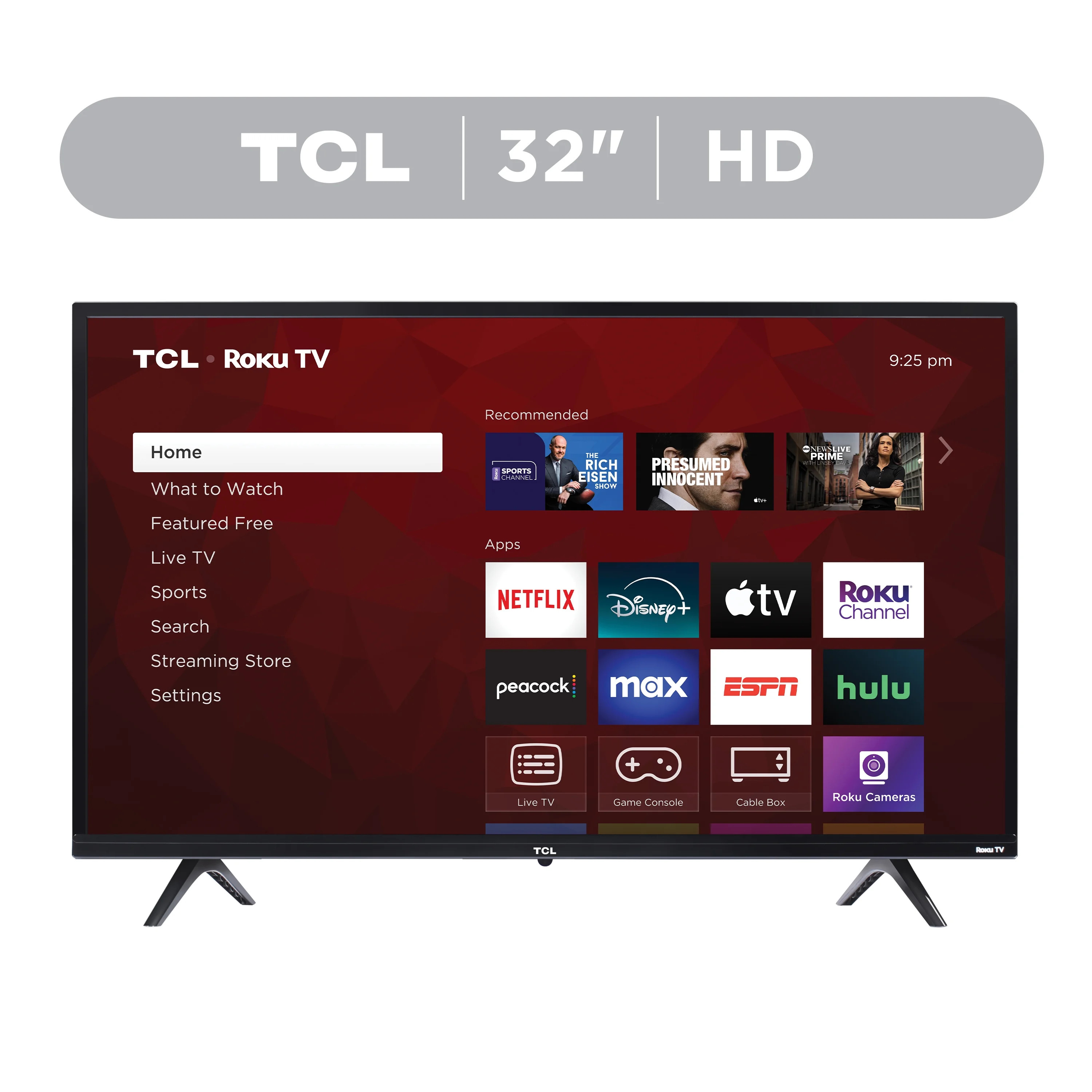 TCL 32” Class S3 (32S331) 720p HD LED Smart TV with Roku TV | Walmart (US)
