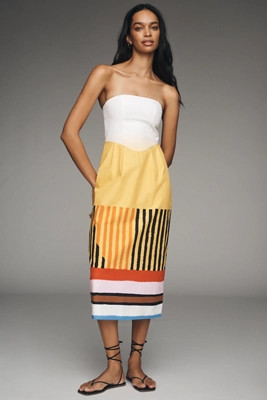 De Loreta 100% Cotton Ally Midi Dress | Anthropologie (US)