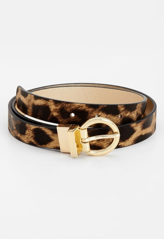 Reversible Animal Print Belt - CBK Web Store | Christopher & Banks (US)