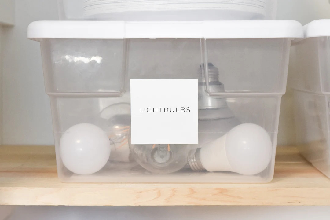 Minimalist Home Organization Labels for Bath Linen Closets - Etsy | Etsy (US)