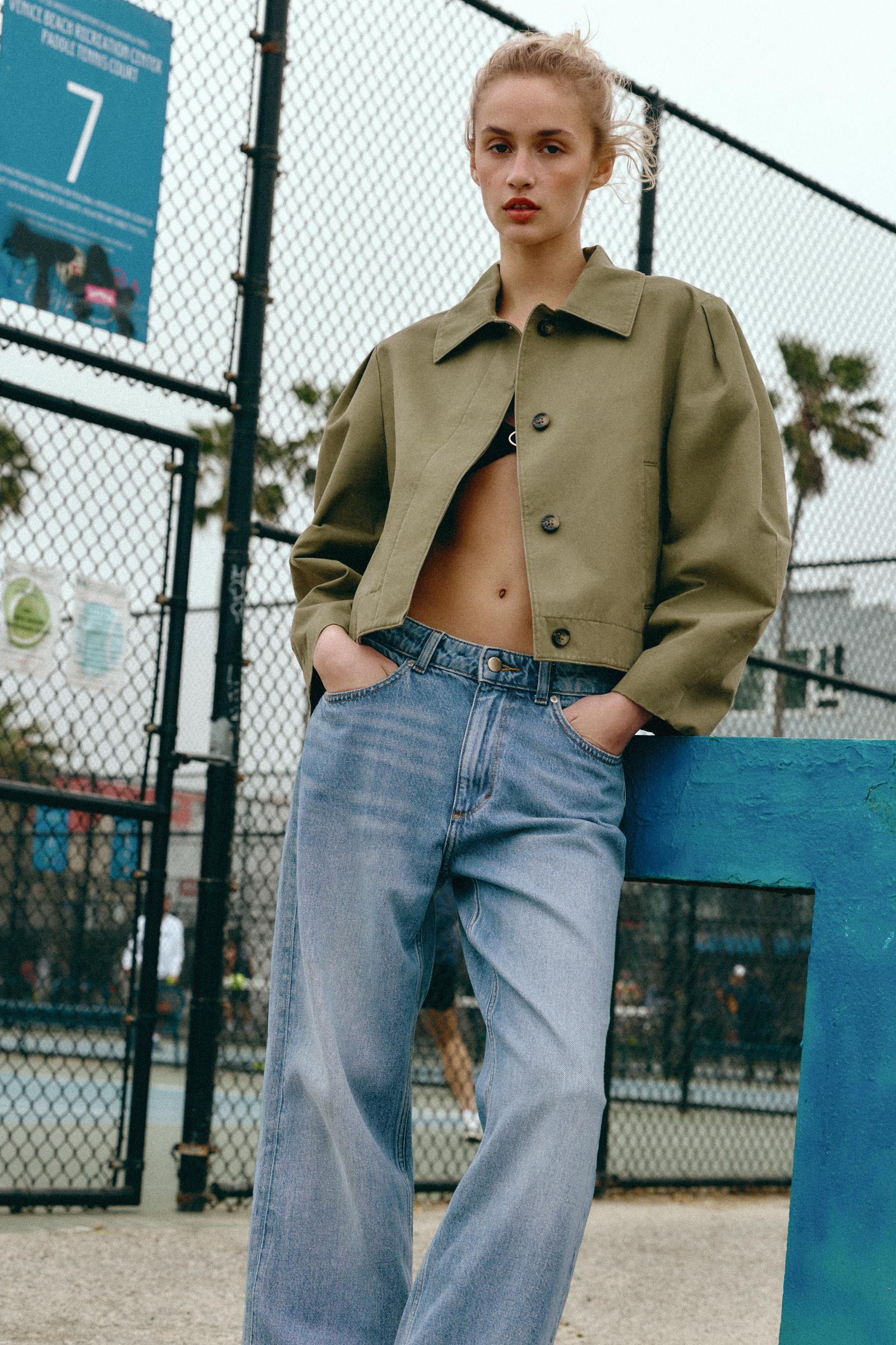 WASHED EFFECT SHORT JACKET | Zara Canada