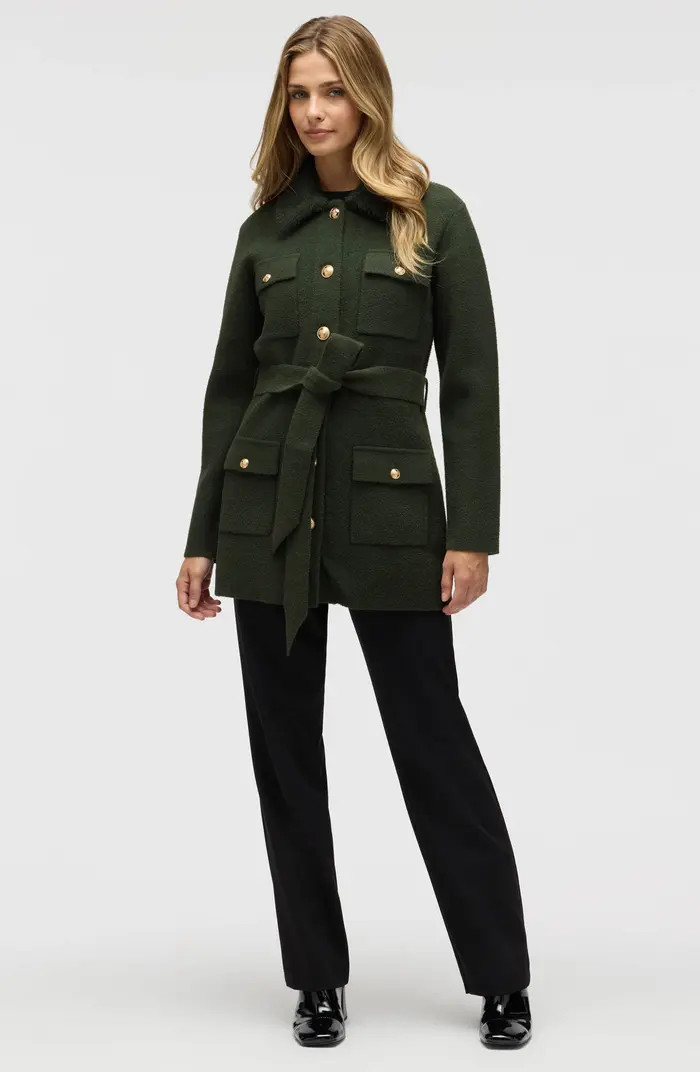 NVLT Military Pocket Belted Sweater Coat | Nordstromrack | Nordstrom Rack