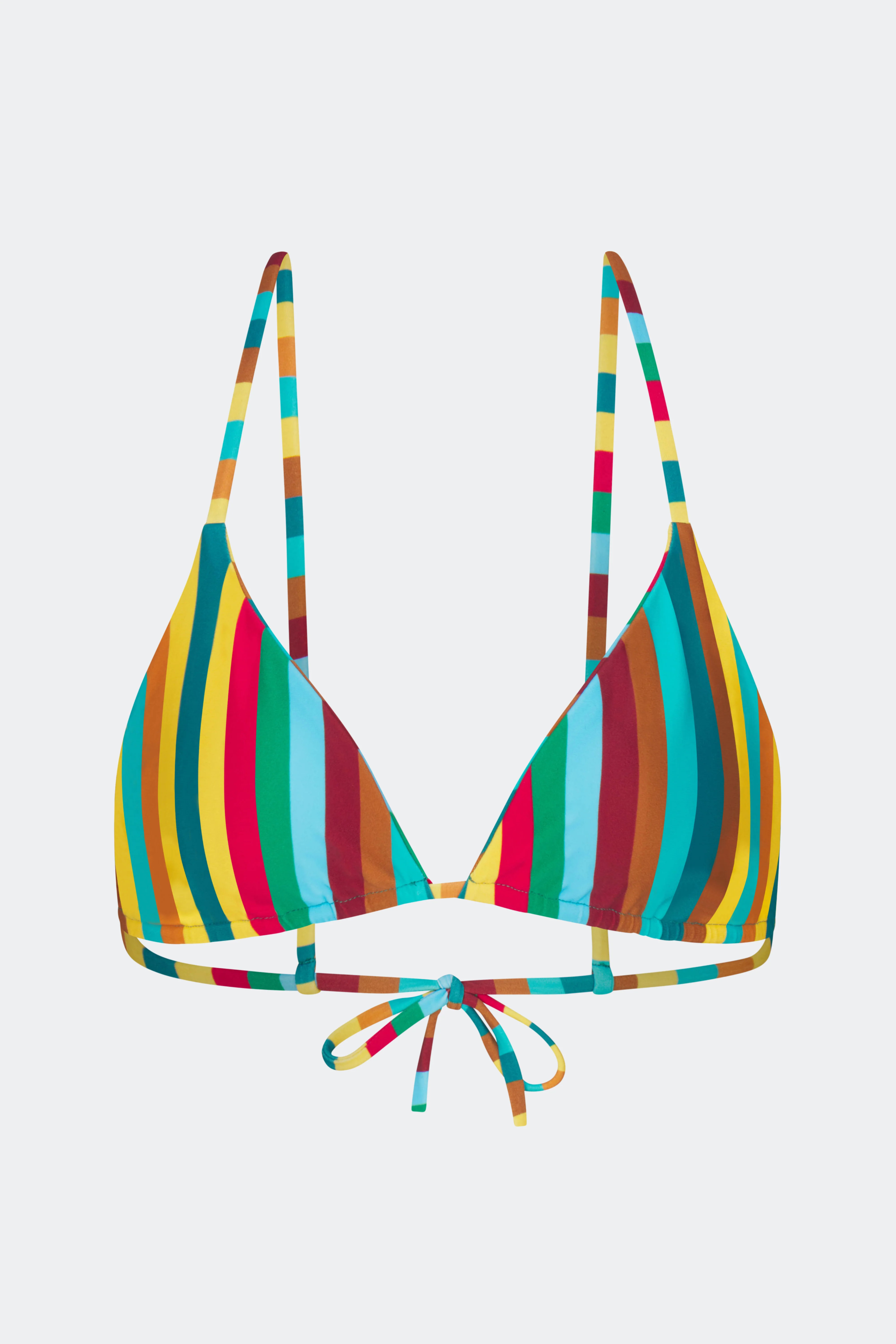 Bwai Bikini Top In Vibrant Multi Stripe | Simon Miller