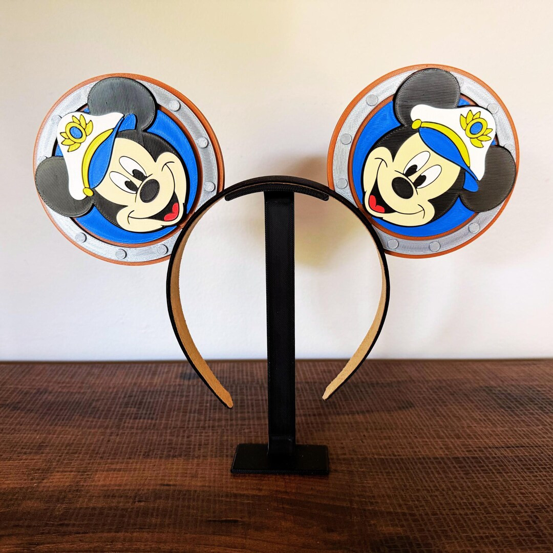 Disney Cruise Captain Mickey Ears | Customizable Bow Option - Etsy | Etsy (US)