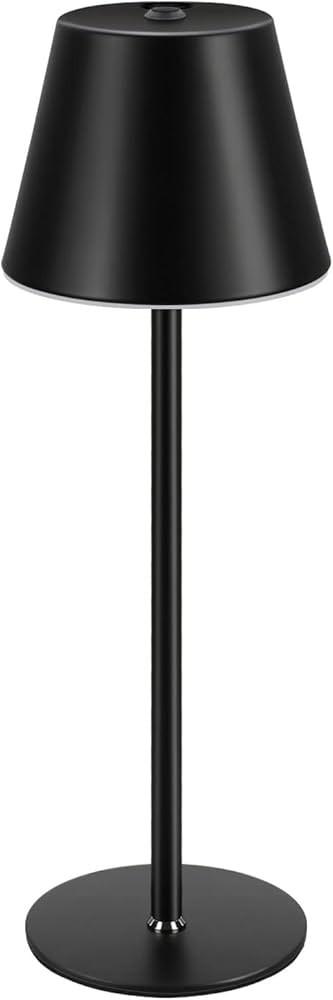 Cordless Table Lamp, Rechargeable LED Night Light, 3 Color Stepless Touch Dimmable Desk Lamp, Min... | Amazon (US)