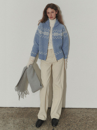 SEMI WIDE CORDUROY JEANS CREAM_UDPA3D225CR | (주)더블유컨셉코리아/W Concept(KR)