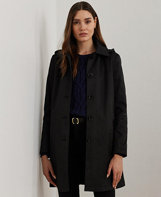 Womens Hooded A-Line Raincoat | Macy's
