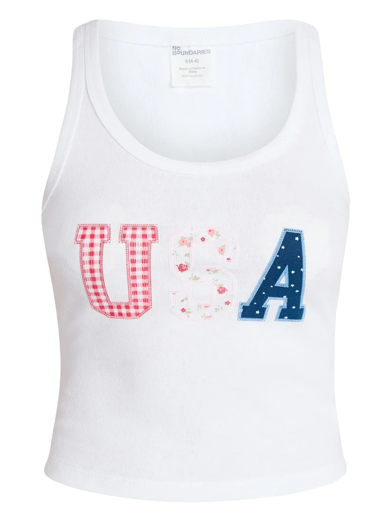 No Boundaries Americana Graphic Tank Top, Women's XXS-XXL | Walmart (US)