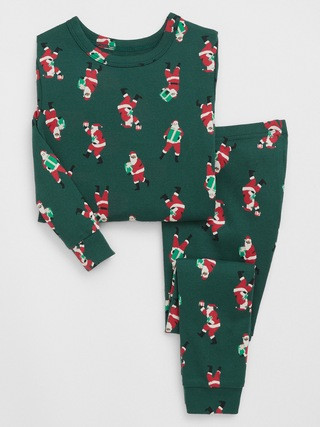babyGap 100% Organic Cotton Santa PJ Set | Gap Factory