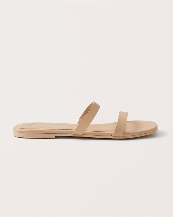 Double Strap Slide Sandals | Abercrombie & Fitch (US)