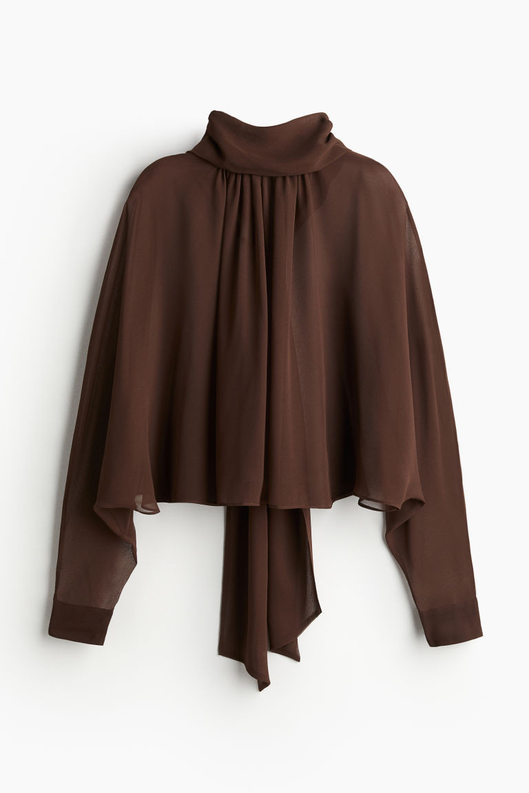 Tie-Neck Chiffon Blouse | H&M (US + CA)