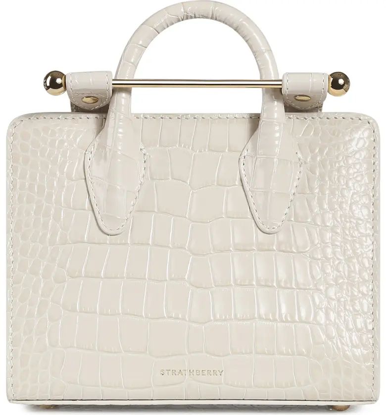 Nano Croc Embossed Leather Tote | Nordstrom