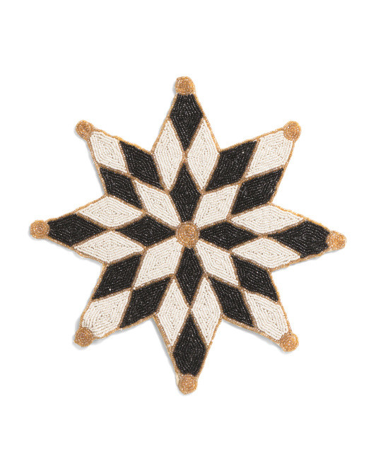 Geometric Diamond Beaded Placemat | Marshalls