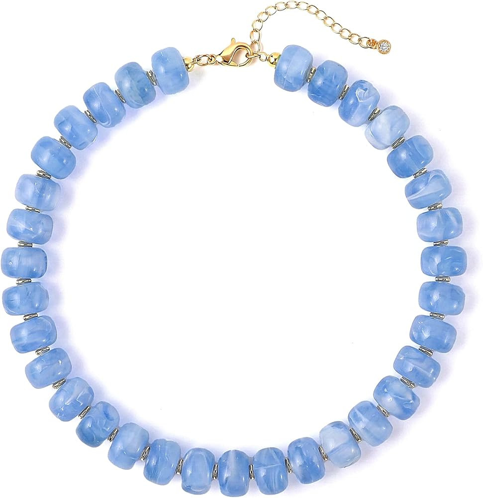 SHERLOVE Chunky Statement Large Resin Beaded Choker Necklaces for Women | Amazon (US)