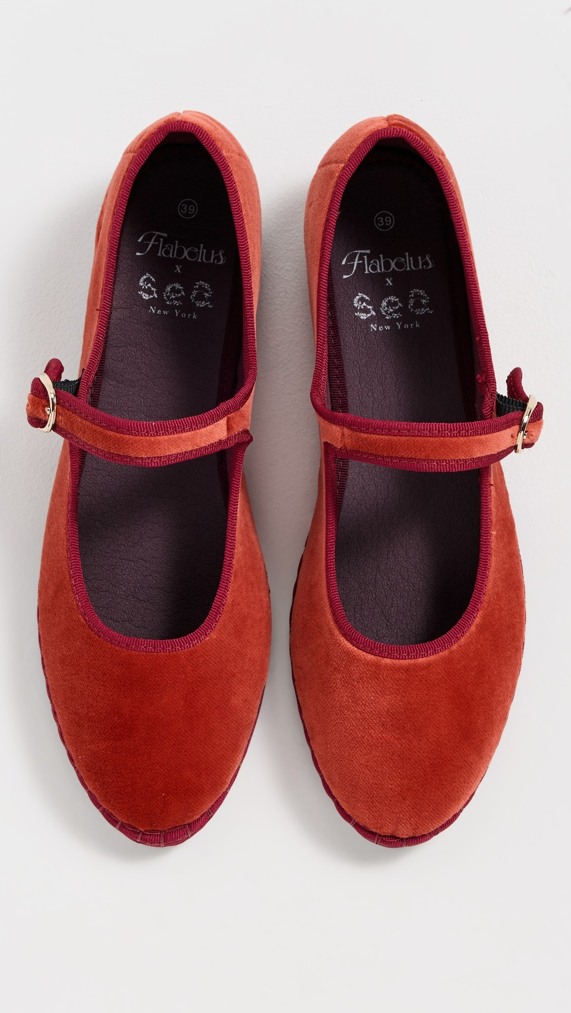 Flabelus x Sea NYC Terracota Mary Jane Flats | Shopbop